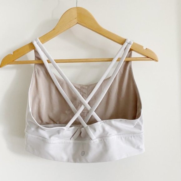 *SOLD* Lululemon Energy Sports Bra Light Gray - Picture 2 of 4
